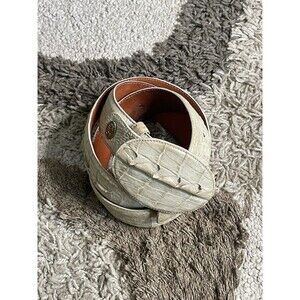 Dos De Oro Crocodile Alligator Men's Western Horneback Cowboy Belt Men’s 38